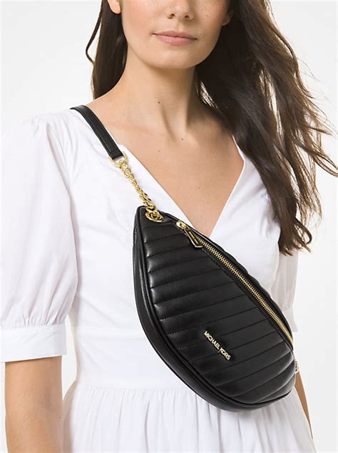 peyton bag michael kors|Peyton Large Quilted Belt Bag .